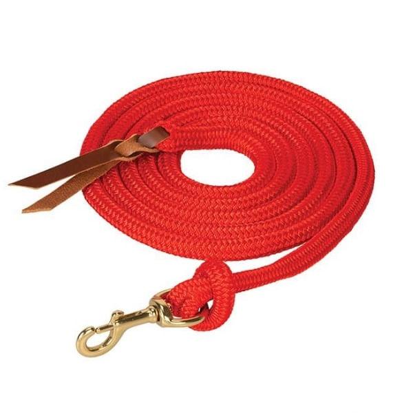 Weaver-Poly-Cowboy-Lead-10--with-Snap---Red-242410