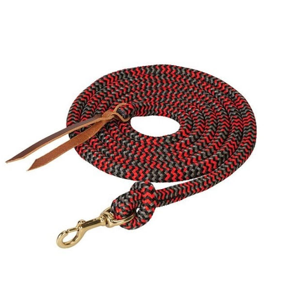 Weaver-Poly-Cowboy-Lead-10--with-Snap---Black-Red-Grey-242415