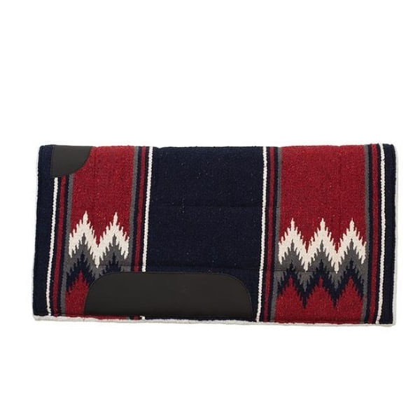 Weaver-Fleece-Lined-Acrylic-32x32-Saddle-Pad---Burgundy-Navy-242420