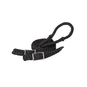 Weaver Braided Nylon Barrel Reins - Black