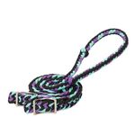 Weaver-Braided-Nylon-Barrel-Reins---Black-Purple-Mint-242430