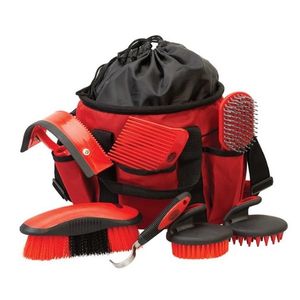 Grooming Bags – Weaver Grooming Kit - Red/Black