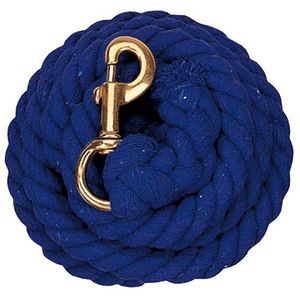 Weaver Cotton Lead with Solid Brass Snap - Blue