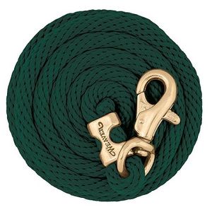 Weaver Poly Lead Rope with Brass Plated Bull Trigger Snap - Hunter