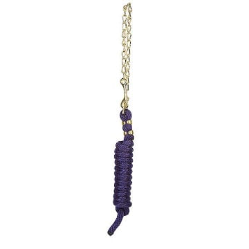 Weaver-Poly-Lead-Rope-with-Brass-Plated-Swivel-Chain---Purple-166164