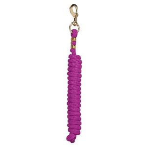 Weaver Poly Lead Rope with Solid Brass Snap - Raspberry