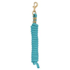 Weaver Poly Lead Rope with Solid Brass Snap - Turquoise
