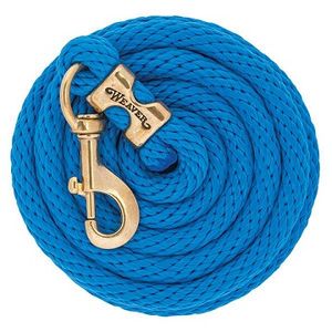 Weaver Poly Lead Rope with Solid Brass Snap - French Blue