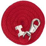 Weaver-Poly-Lead-Rope-with-Nickel-Plated-Bull-Snap---Red-136058