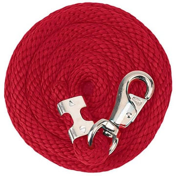 Weaver-Poly-Lead-Rope-with-Nickel-Plated-Bull-Snap---Red-136058