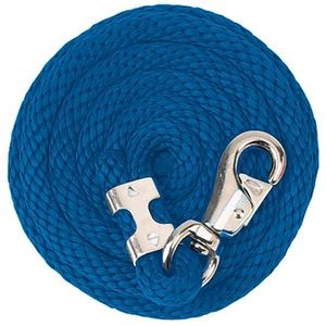 Weaver Poly Lead Rope with Nickel Plated Bull Snap - Blue