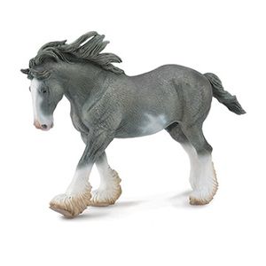 Breyer Corral Pals Black Sabino Roan Clydesdale Stallion