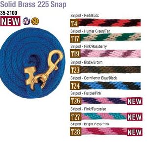 Weaver Poly Lead Rope with Solid Brass Snap - T4