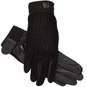 SSG Lycrochet Ultraflex Riding Gloves - Black