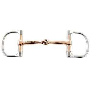 Copper Mouth Dee Ring Snaffle Bit