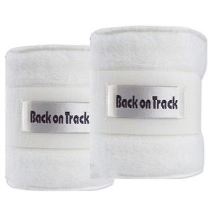 Back on Track Fleece Polo Wraps - White