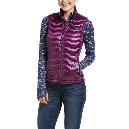 purple down vest womens