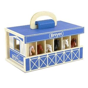 Breyer Farms Stablemates Accessory - Wooden Carry Barn