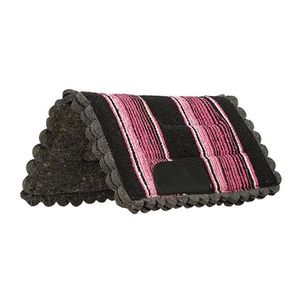 Weaver Scalloped Navajo Pony Saddle Pad - Pink