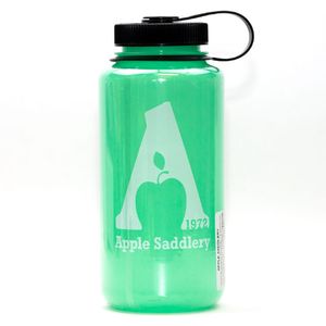 Nalgene  32oz Wide Mouth Water Bottle with Apple Saddlery Logo - Glow in The Dark