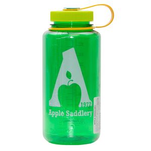 Nalgene 32oz Wide Mouth Water Bottle with Apple Saddlery Logo - Melon