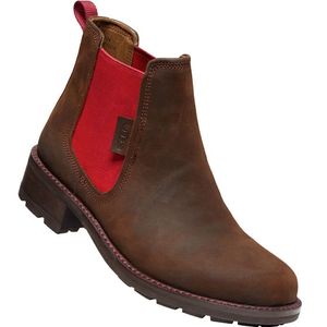 Keen Women's Oregon City Chelsea Boots - Snuff/Tibetan Red