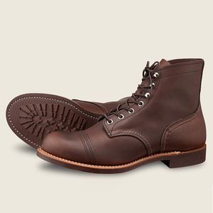 Red Wing Men's Iron Ranger 6" Boots - Amber