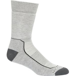 Icebreaker Men's Merino Hike+ Medium Crew Socks - Blizzard Heather