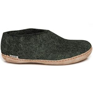 Glerups Unisex Shoe with Leather Sole -  Forest