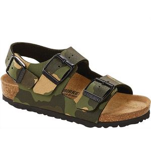 Birkenstock Kids Milano  Birko-Flor Desert Soil Camo Khaki (1017378) *Discontinued*