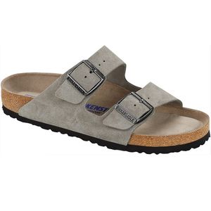 Birkenstock Arizona Soft-Footbed Suede Stone Coin (1017989) *Discontinued*