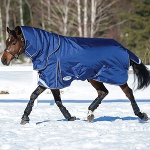Weatherbeeta ComFiTec Ultra Tough II 360g Turnout Blanket - Charcoal/Blue/White