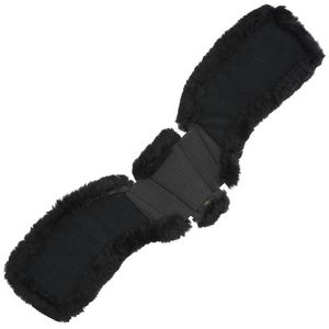 Total Saddle Fit StretchTec Shoulder Relief Fleece Dressage Girth Cover - Black