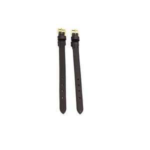 Rambo Micklem Bit Straps - Black/Brass