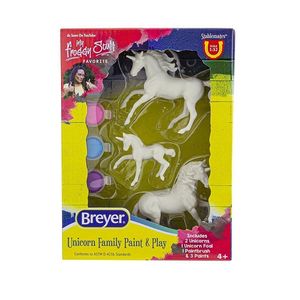 Breyer Stablemates Unicorn Family Paint and Play Set