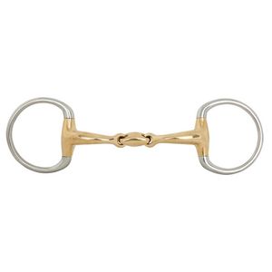 BR Double Jointed Soft Eggbutt Snaffle Bit