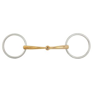 BR Single Jointed Loose Ring Snaffle - Soft Contact