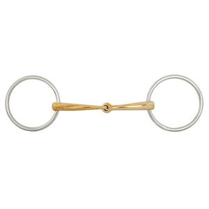 BR Single Jointed Loose Ring Snaffle - Soft Contact