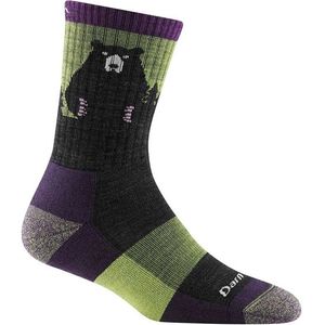 Darn Tough Bear Town Micro Crew Lightweight Hiking Socks - Lime