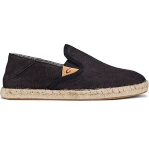 Olukai Women's Kaula Pa'a Kapa Linen Espadrilles - Lava Rock