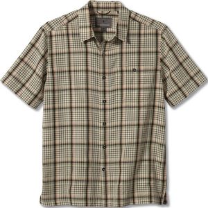 Royal Robbins Men's Mojave Dobby Plaid Short Sleeve Shirt Grain