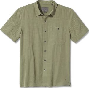 Royal Robbins Men's Mojave Pucker Dry Short Sleeve Shirt Light Olive