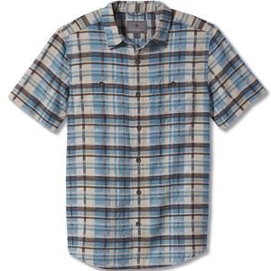 Royal Robbins Men's Slab City Dobby Short Sleeve Shirt Arctic Blue