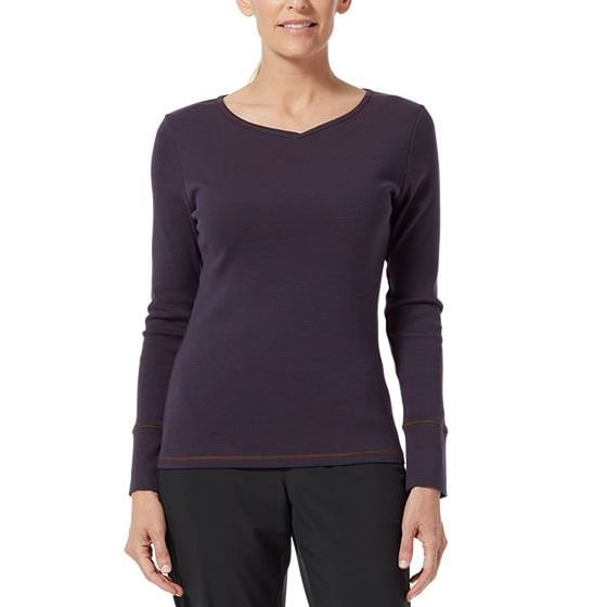 Royal Robbins Women's Kickback Organic Cotton Henley Indigo Night