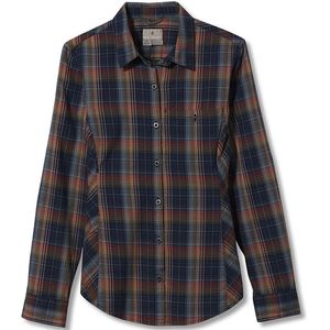 Royal Robbins Women's Dream Trekker Flannel Long Sleve Shirt Deep Blue