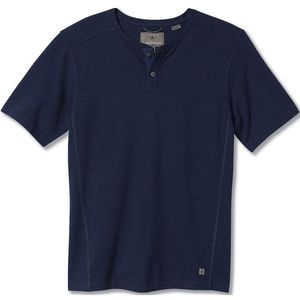 Royal Robbins Men's Mountain Henley Short Sleeve Twilight Blue