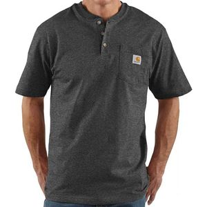 Carhartt Men's Short Sleeve  Pocket Henley T-shirt  - Carbon