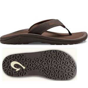 Olukai Men's 'Ohana Beach Sandal - Dark Java/Ray