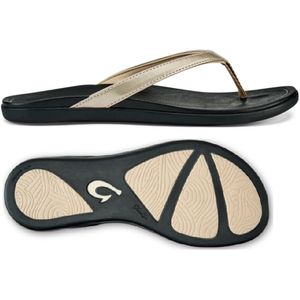 Olukai Women's Ho'Opio Women's Beach Sandals - Bubbly/Black