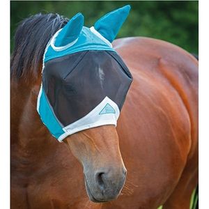 Shires Fine Mesh Mask W/ears-Teal